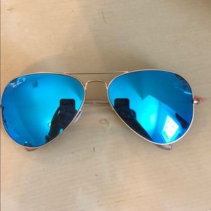 Ray Ban aviator flash lenses - Blue